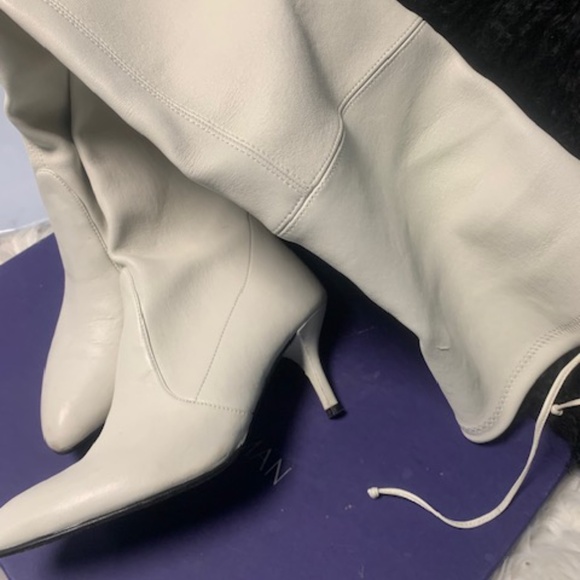 Stuart Weitzman White Over the Knee Boots - Picture 4 of 4